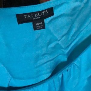 Talbots Tops - Talbots turquoise blue 100% percent silk blouse Talbots Tops - Talbots turquoise blue 100% percent silk blouse